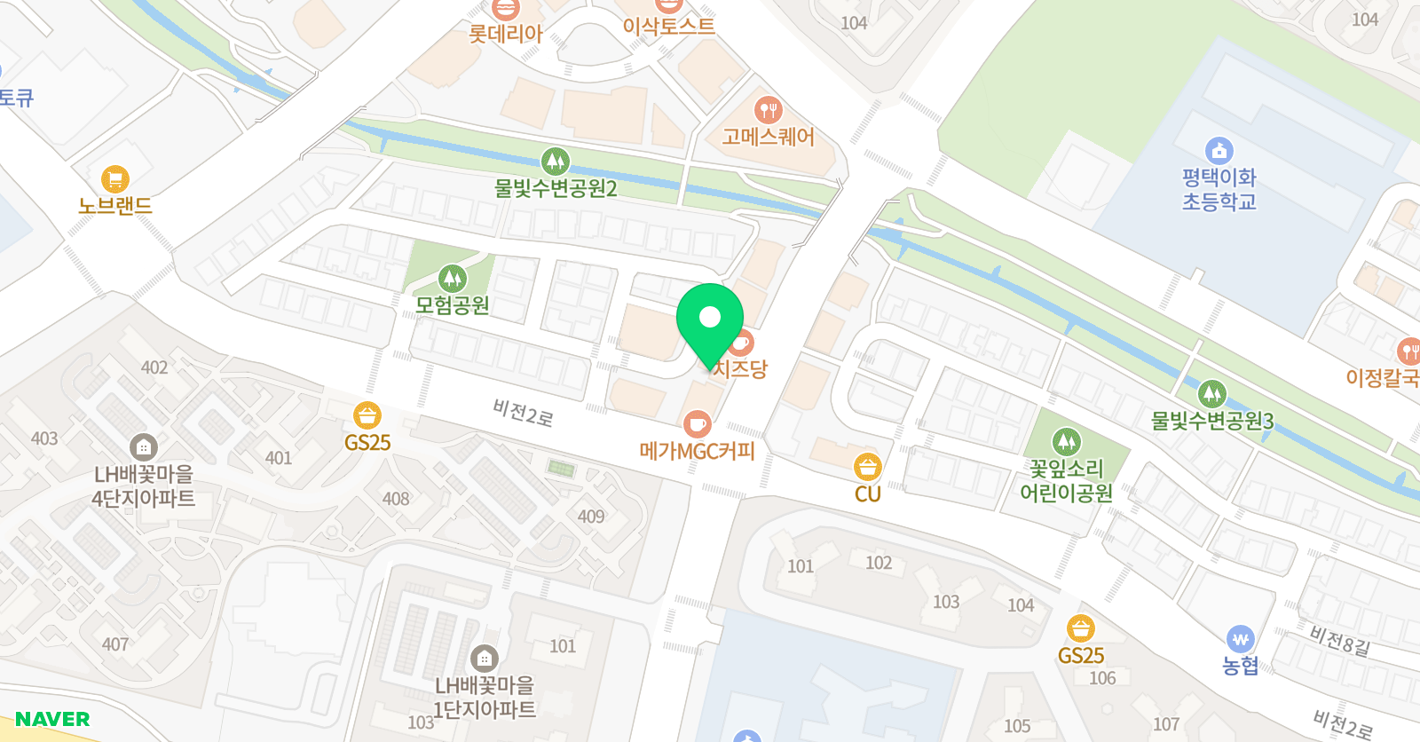 푸른 영수학원 위치
