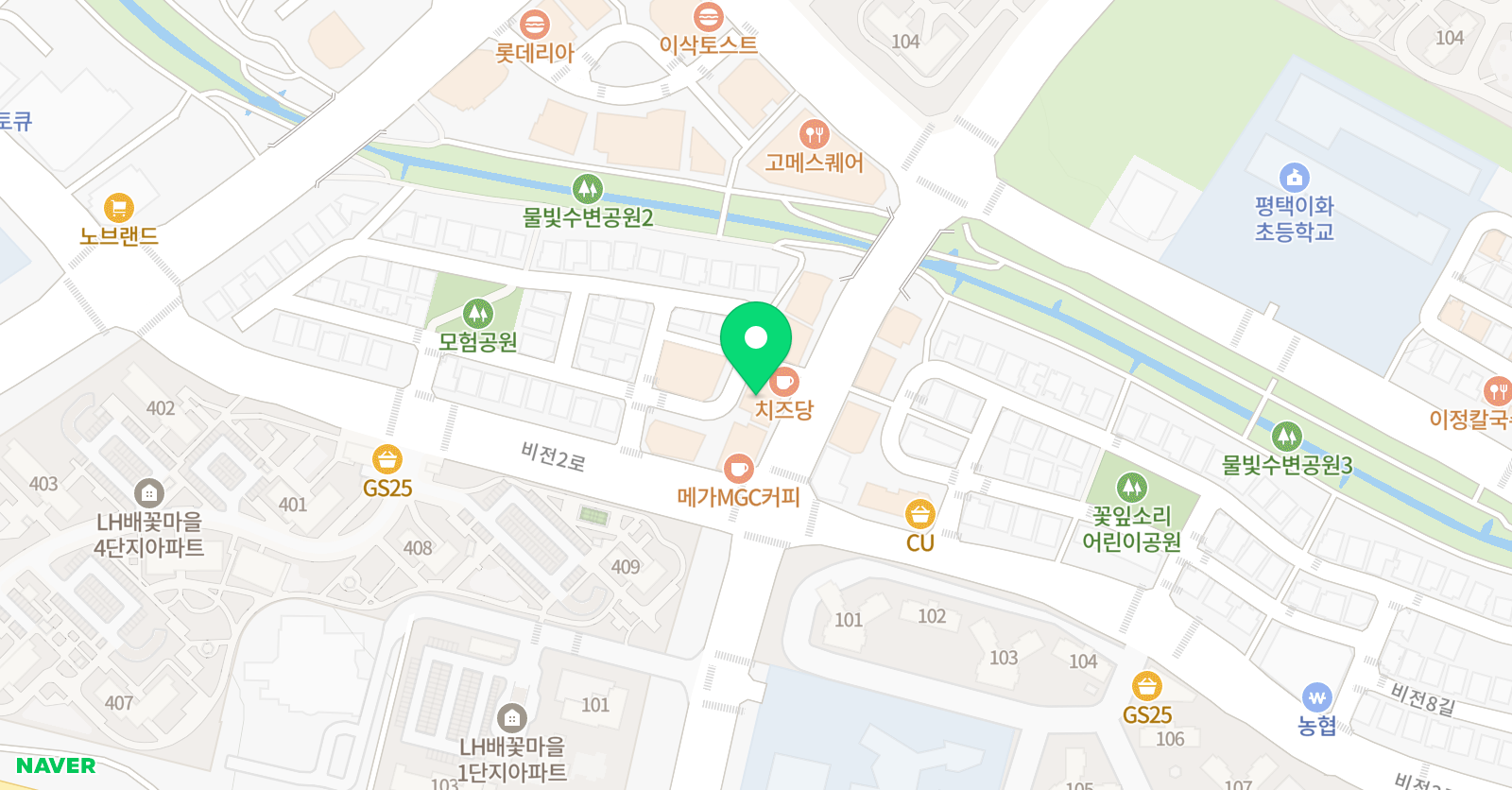 홍익 미술학원 위치