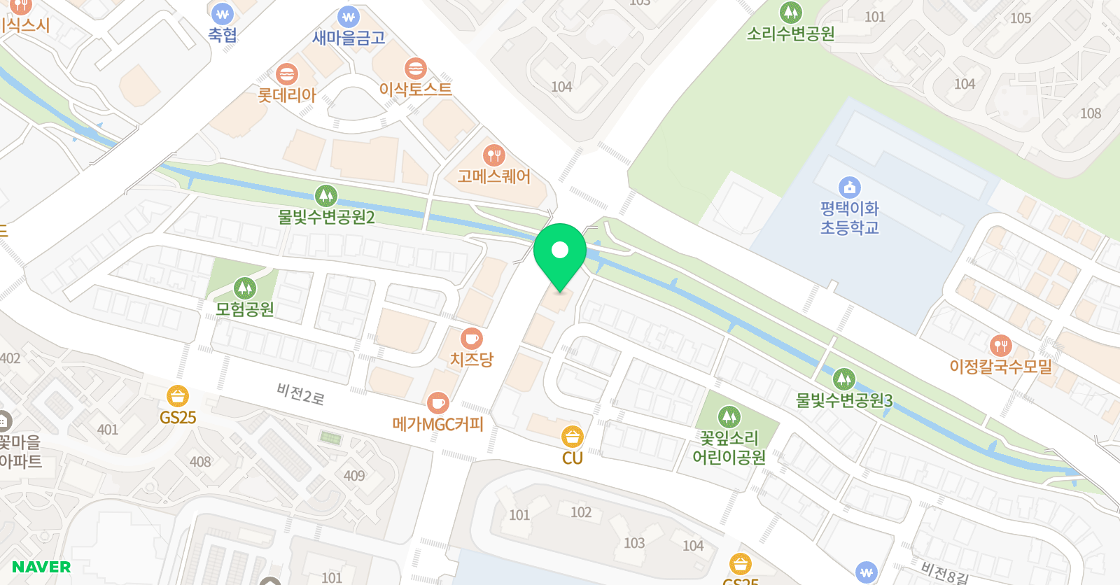 예다움 학원 위치