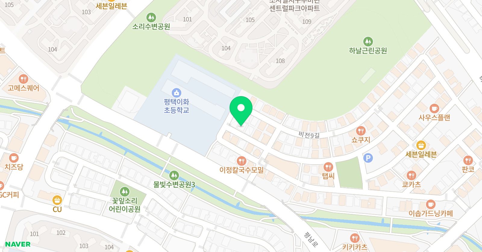 푸르넷 공부방 이화초점 위치