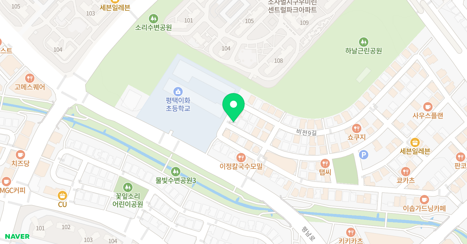 책벌레글벌레 위치