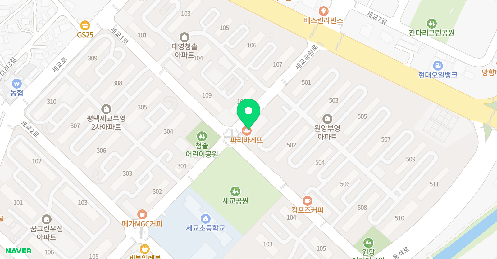JH 영어수학학원 위치