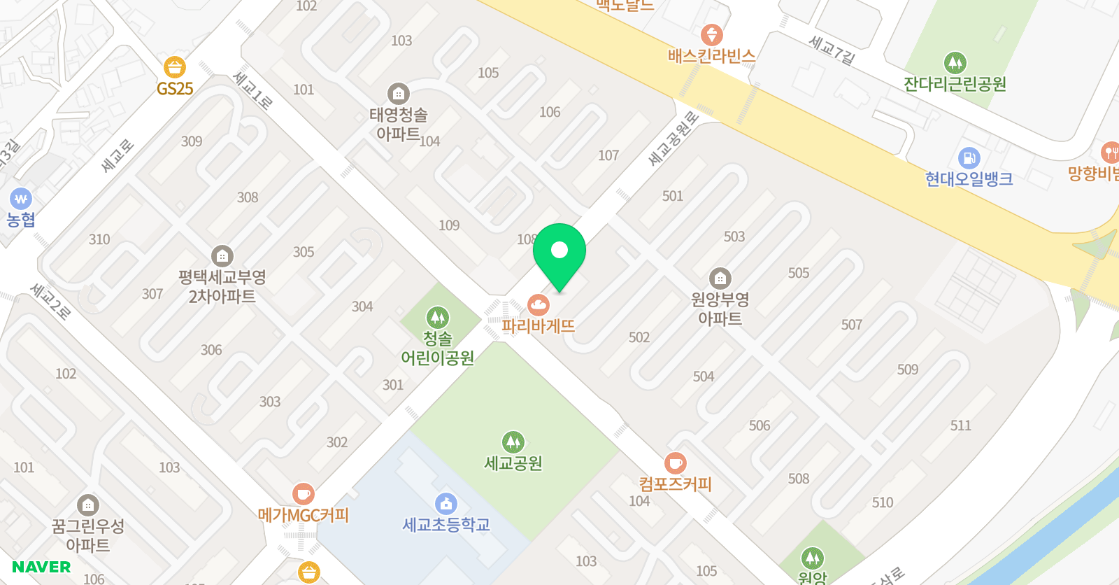 미라클 푸르넷 위치