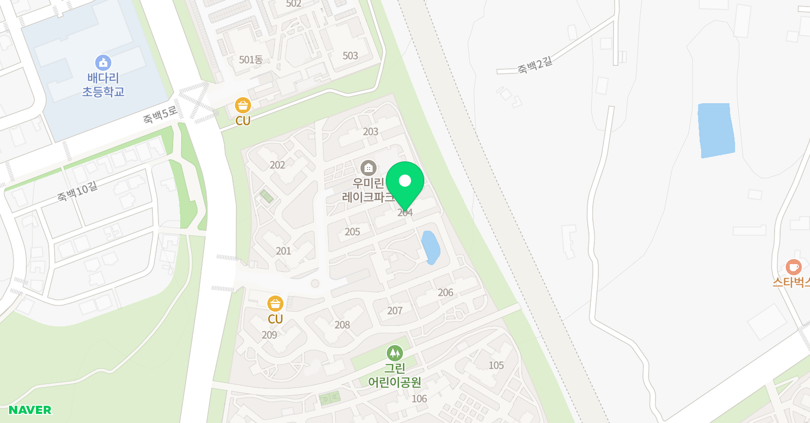 아소비 평택소사벌우미린레이크점 위치