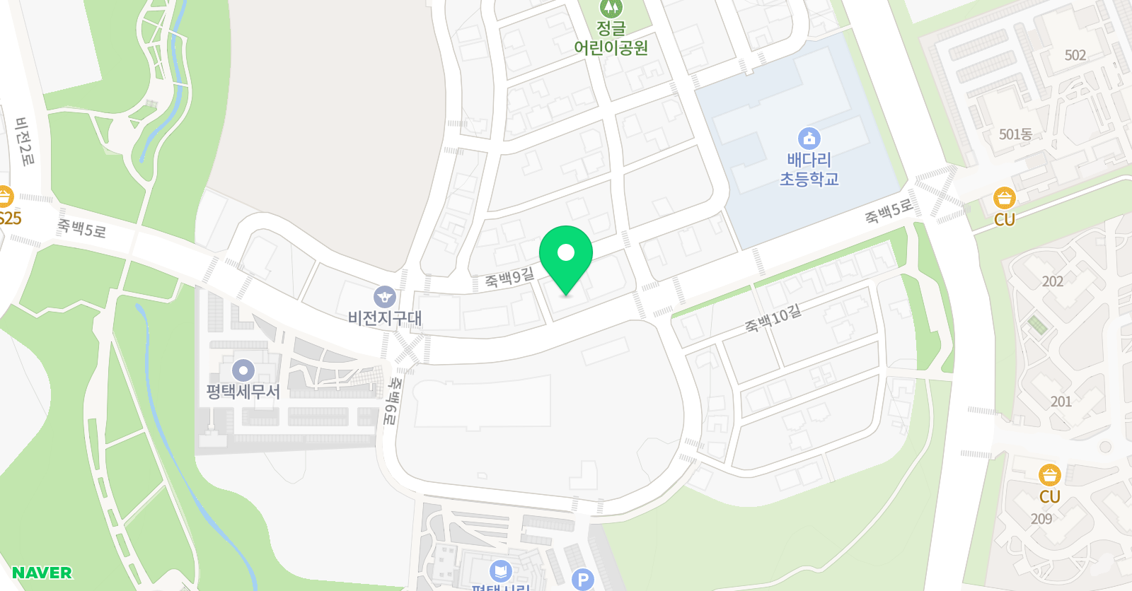 그린아트스콜레 평택배다리교육원 위치