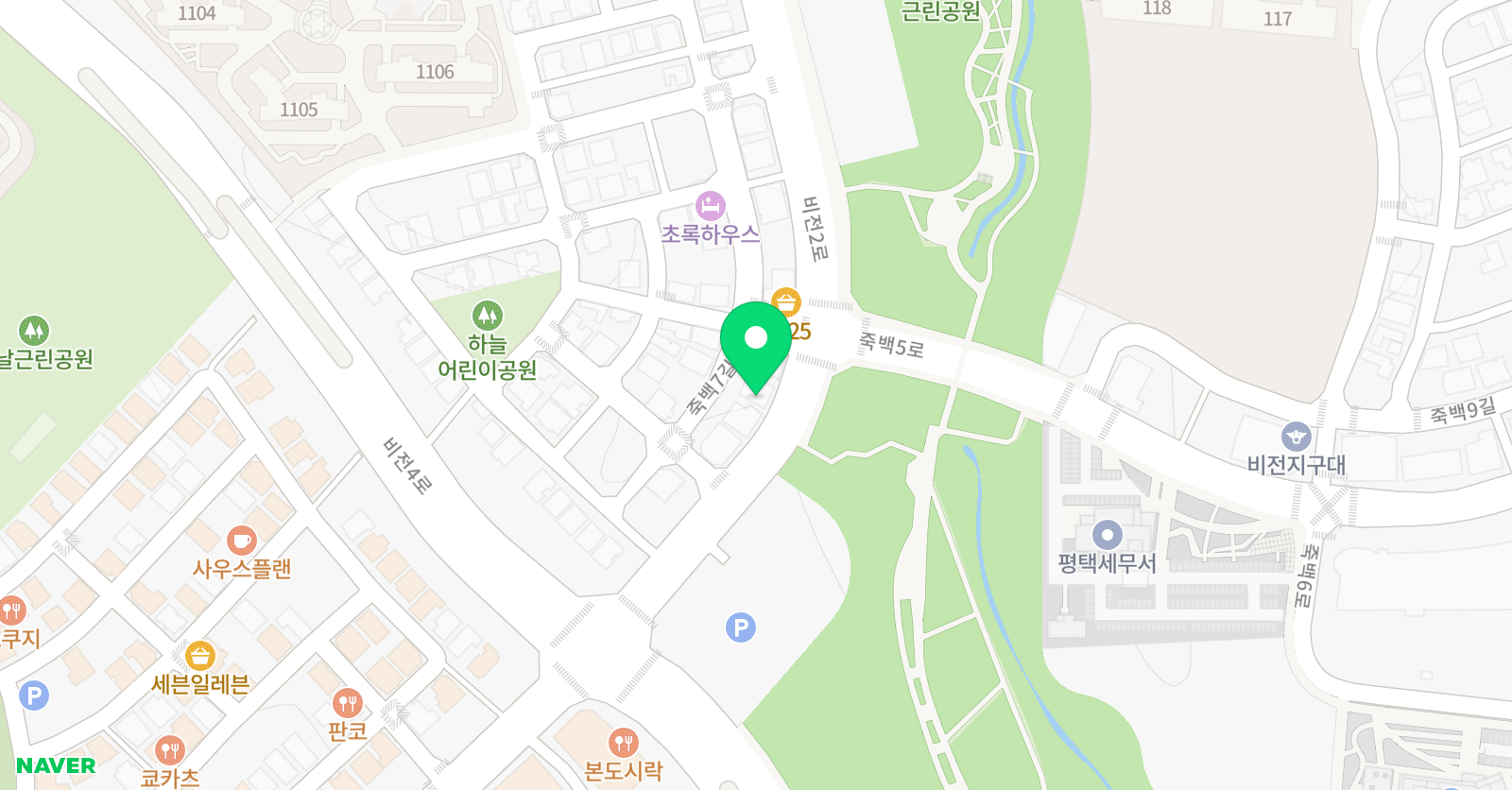 아소비큐미르 평택소사벌학원 위치