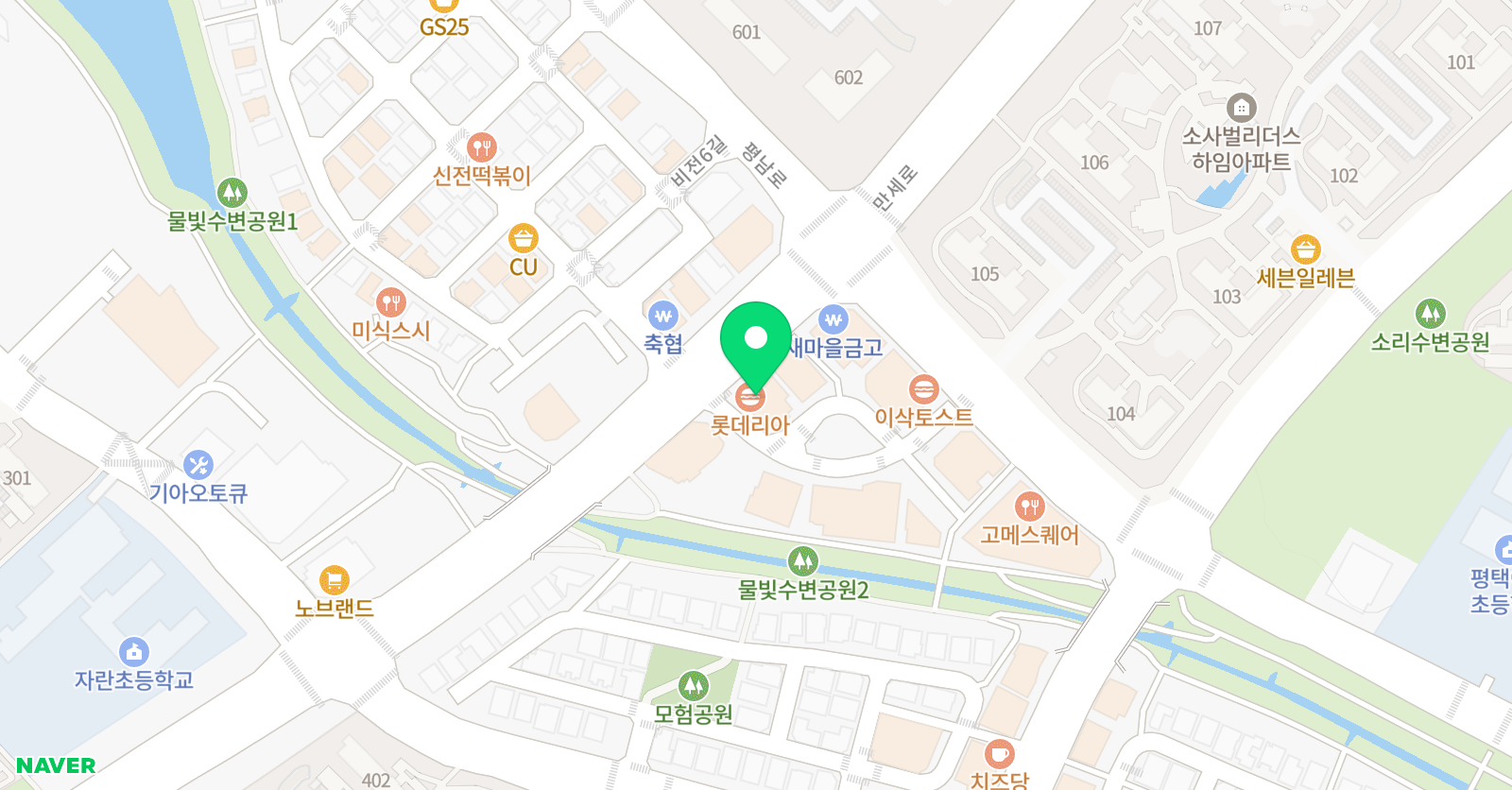 소사벌아이엠 미술학원 위치