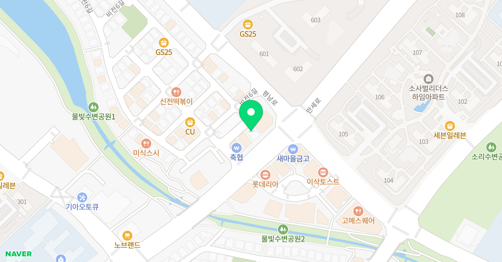 자라다남아 미술학원 평택비전원 위치
