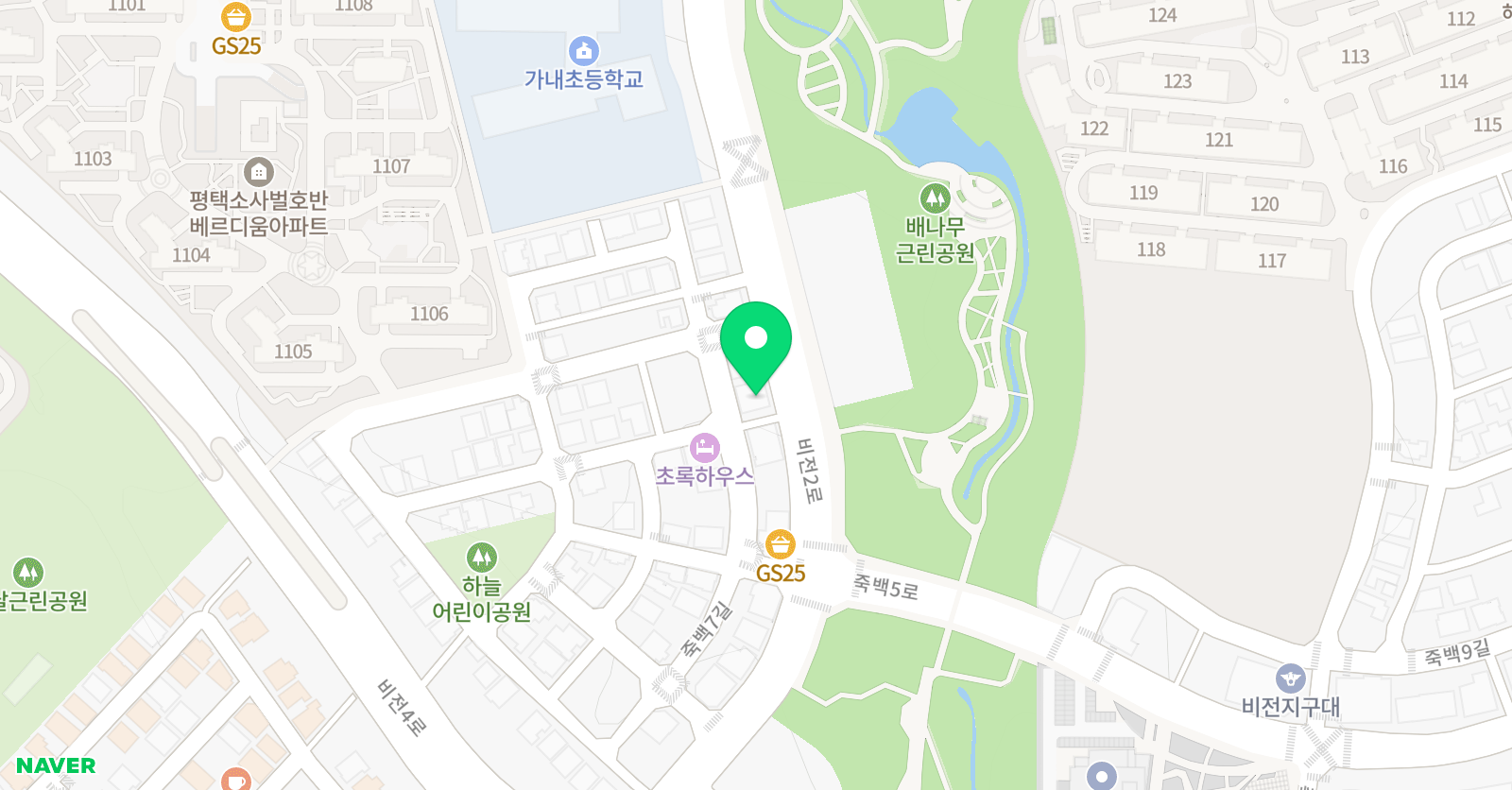용인대 도담 태권도장 위치