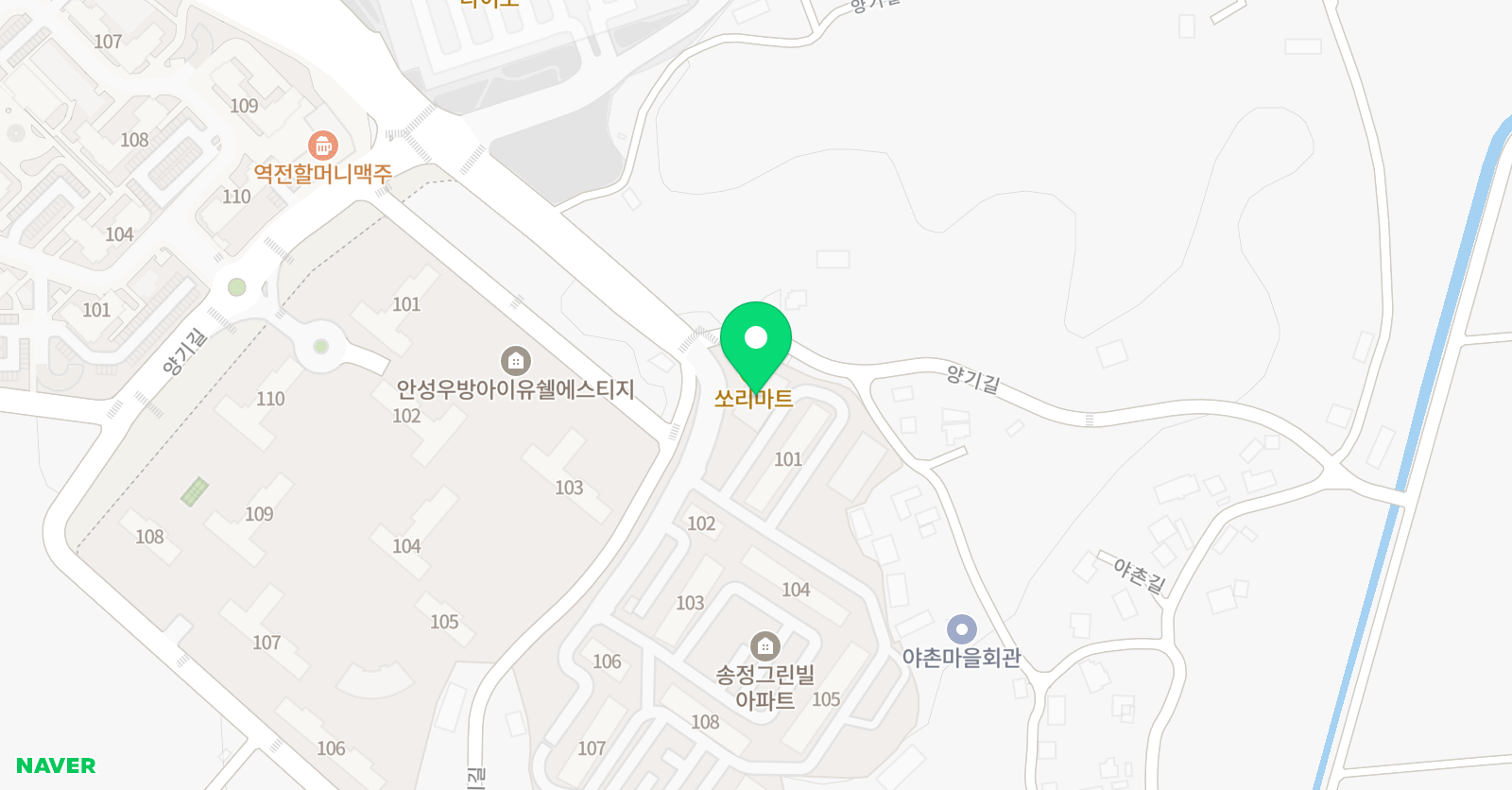 한얼 태권도 위치
