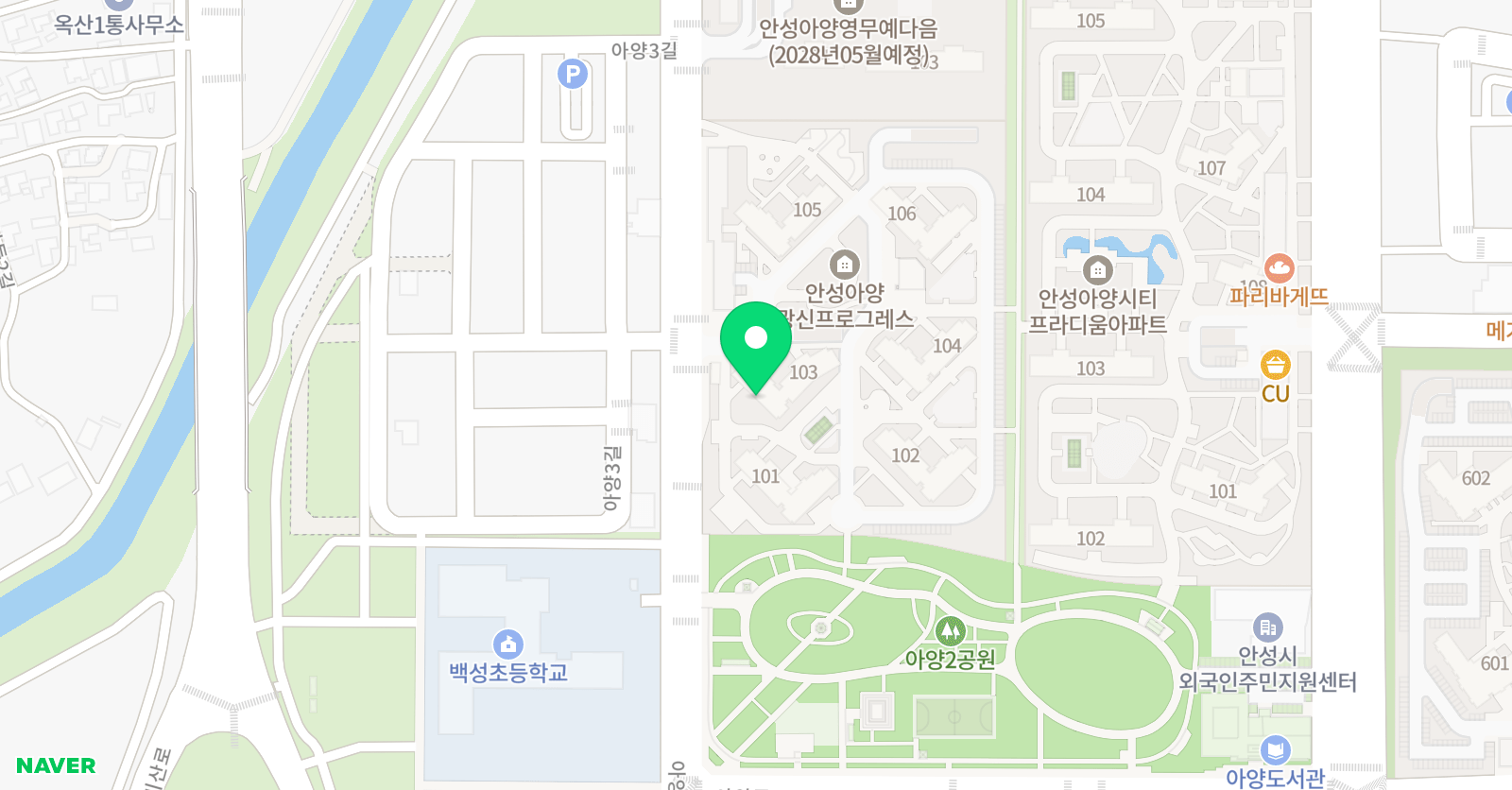 뮤엠 영어학원 프로그레스NEST 위치
