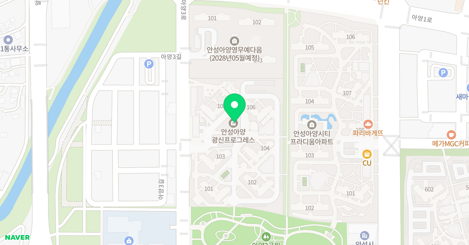 플레이팩토 안성아양광신 교육원 위치