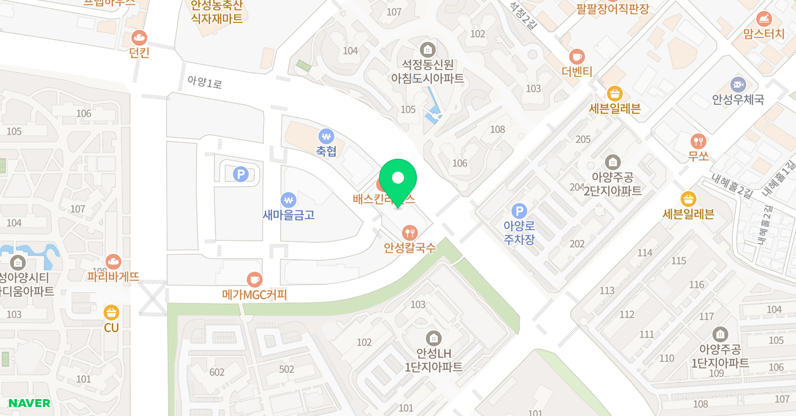 위너 태권도장 위치