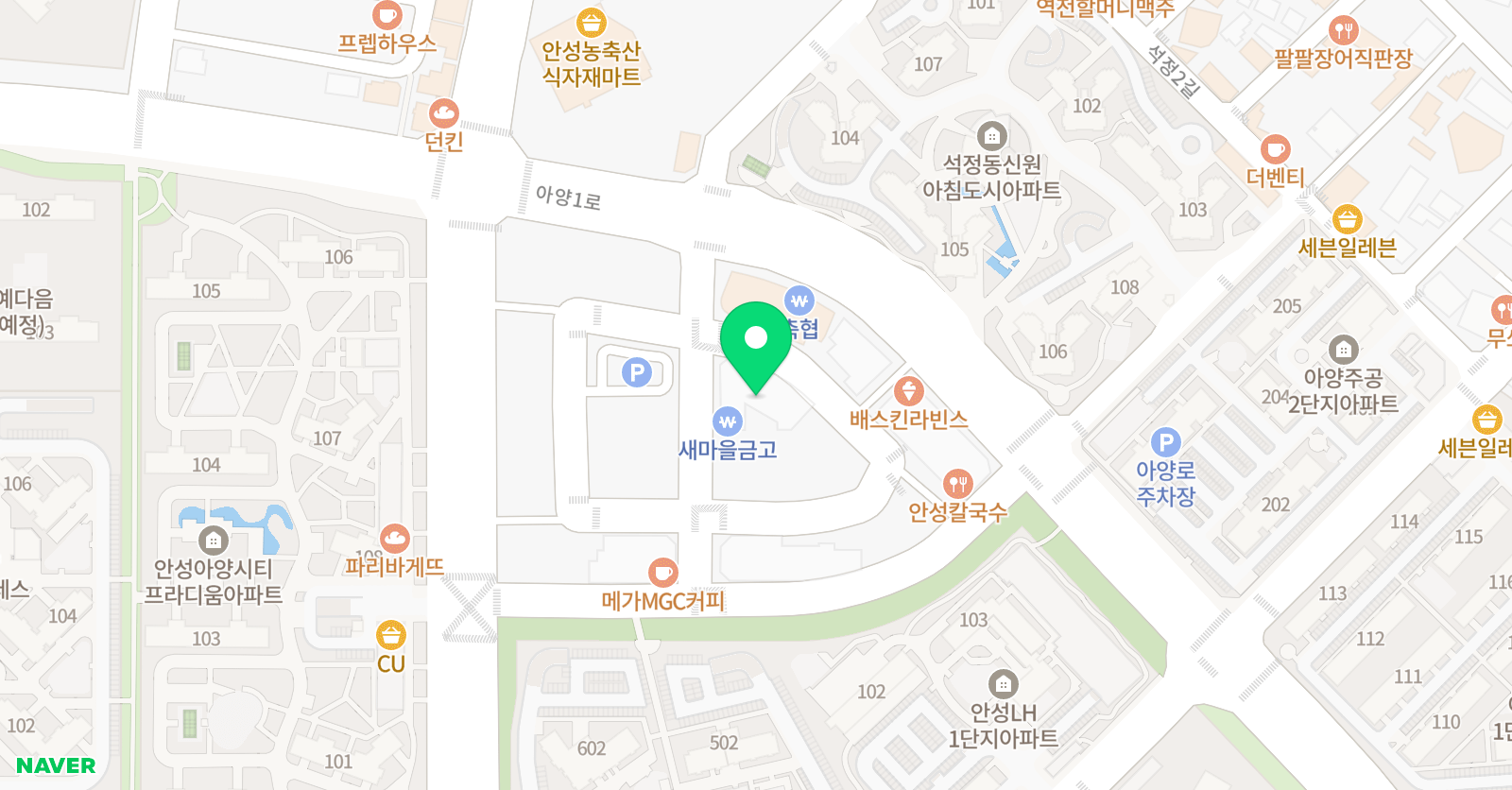 SK매쓰 보습학원 위치