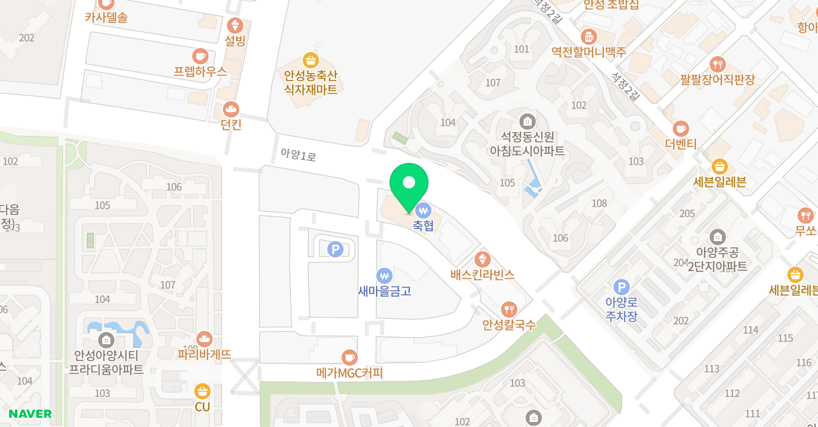 맥 수학영어전문학원 위치