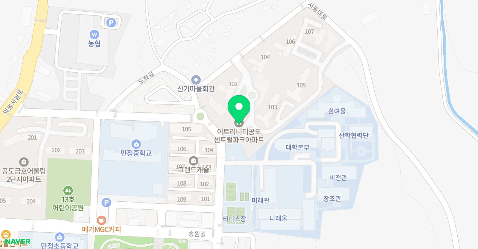 잉글리시아이 만정초점 위치