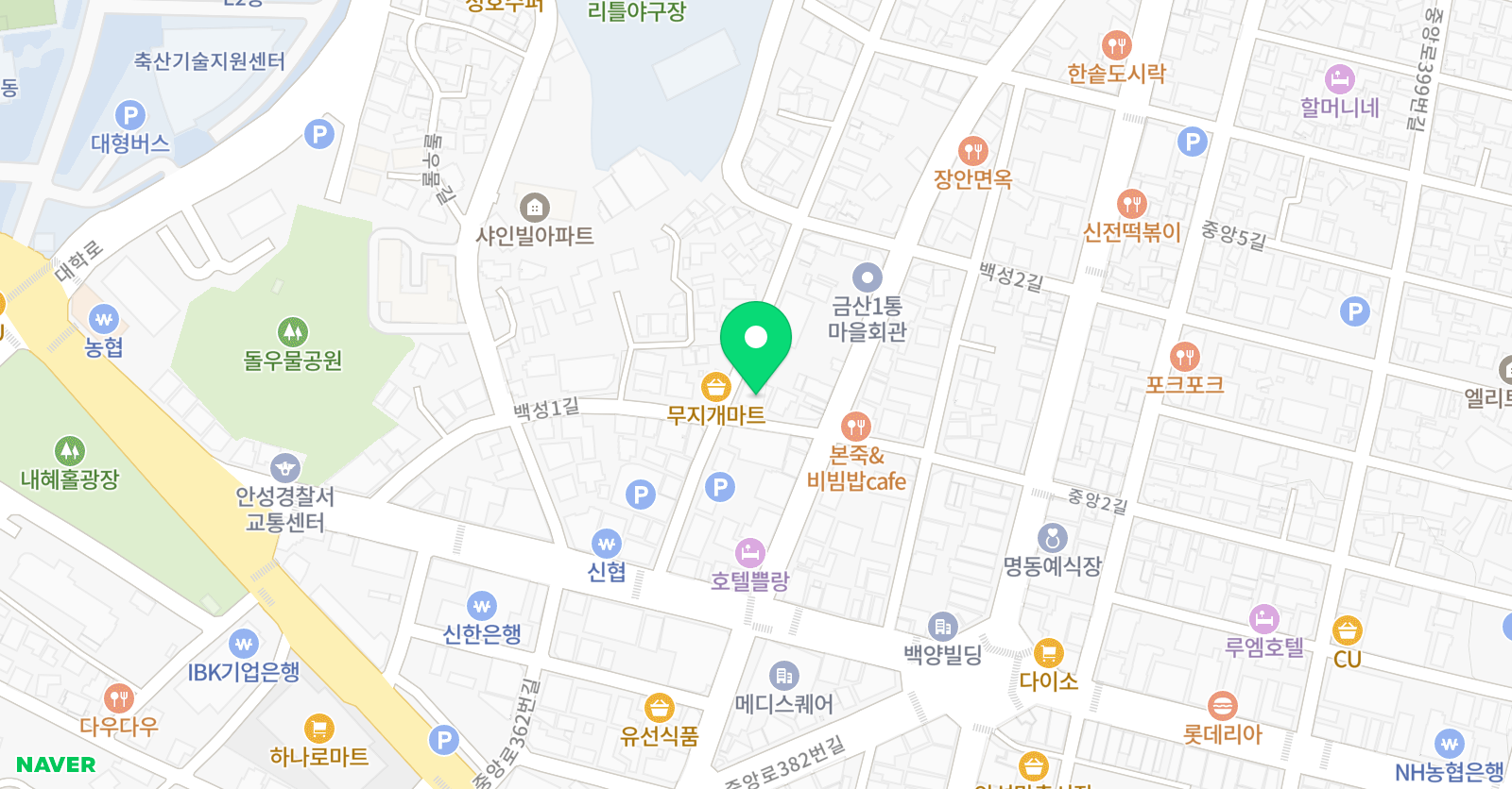 푸르넷 공부방 안성지점 위치