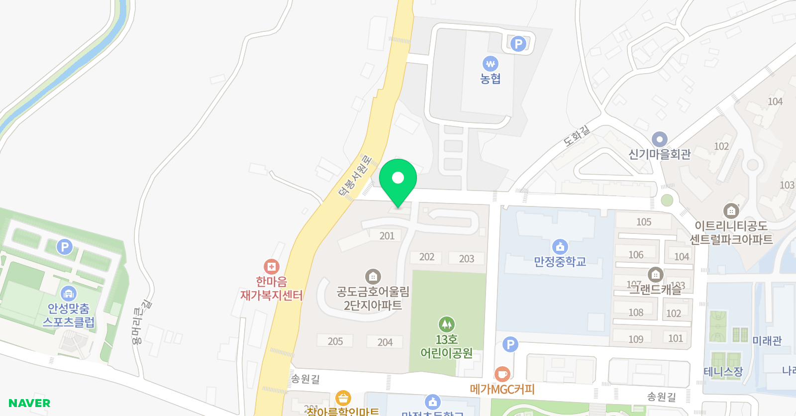 리드인 독서논술 공도만정점 위치