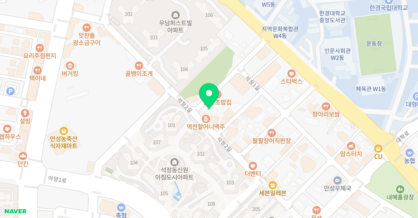 용인 대정도 태권도 위치