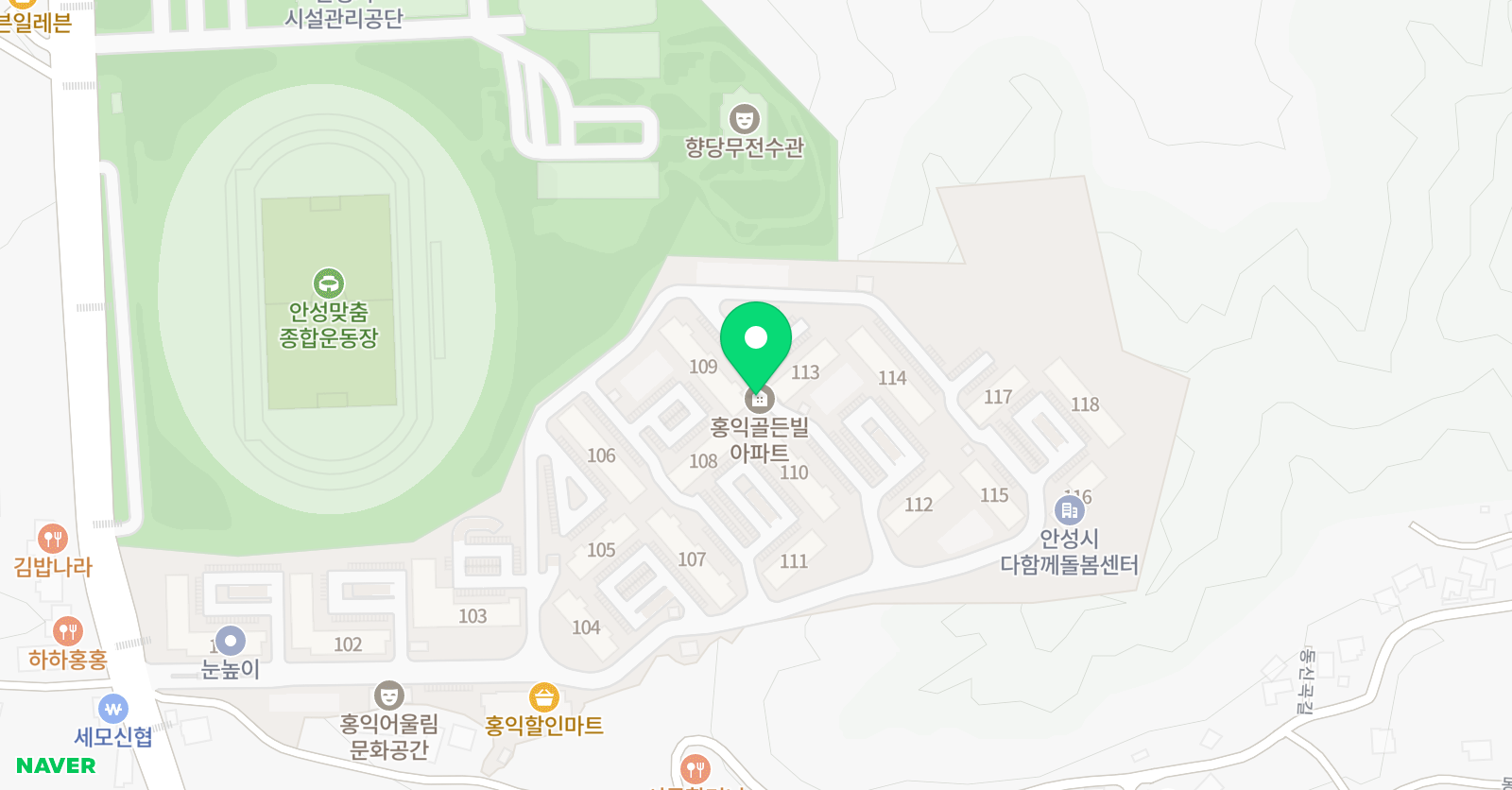 용인대홍익 태권도 위치