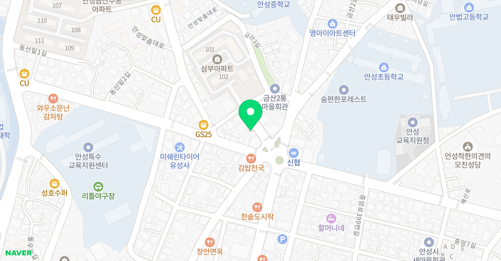 SM 수학학원 위치