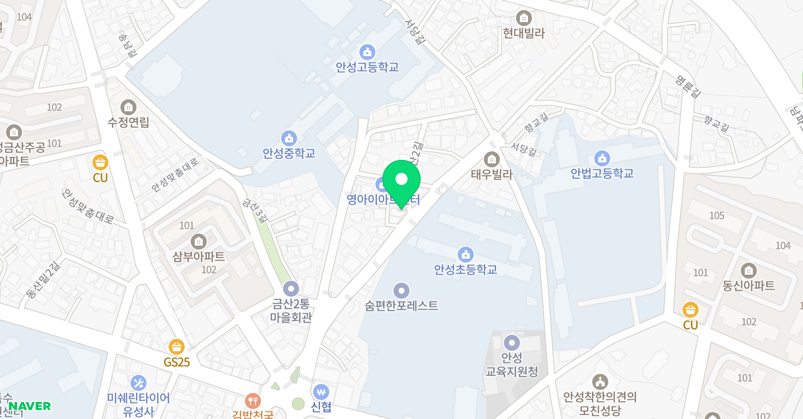 이정경 음악학원 금산교육관 위치