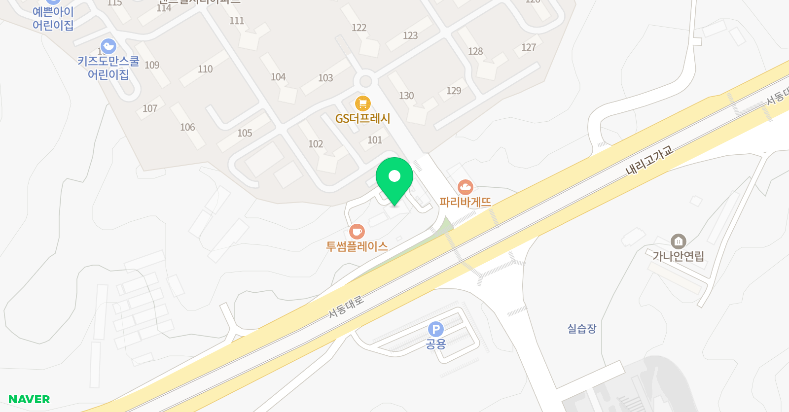 매쓰탑 수학학원 위치