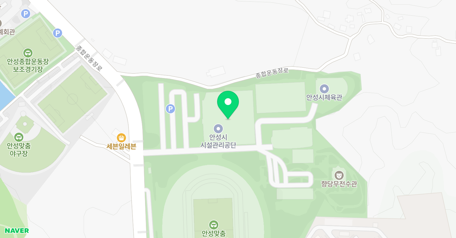 안성 국민체육센터 위치