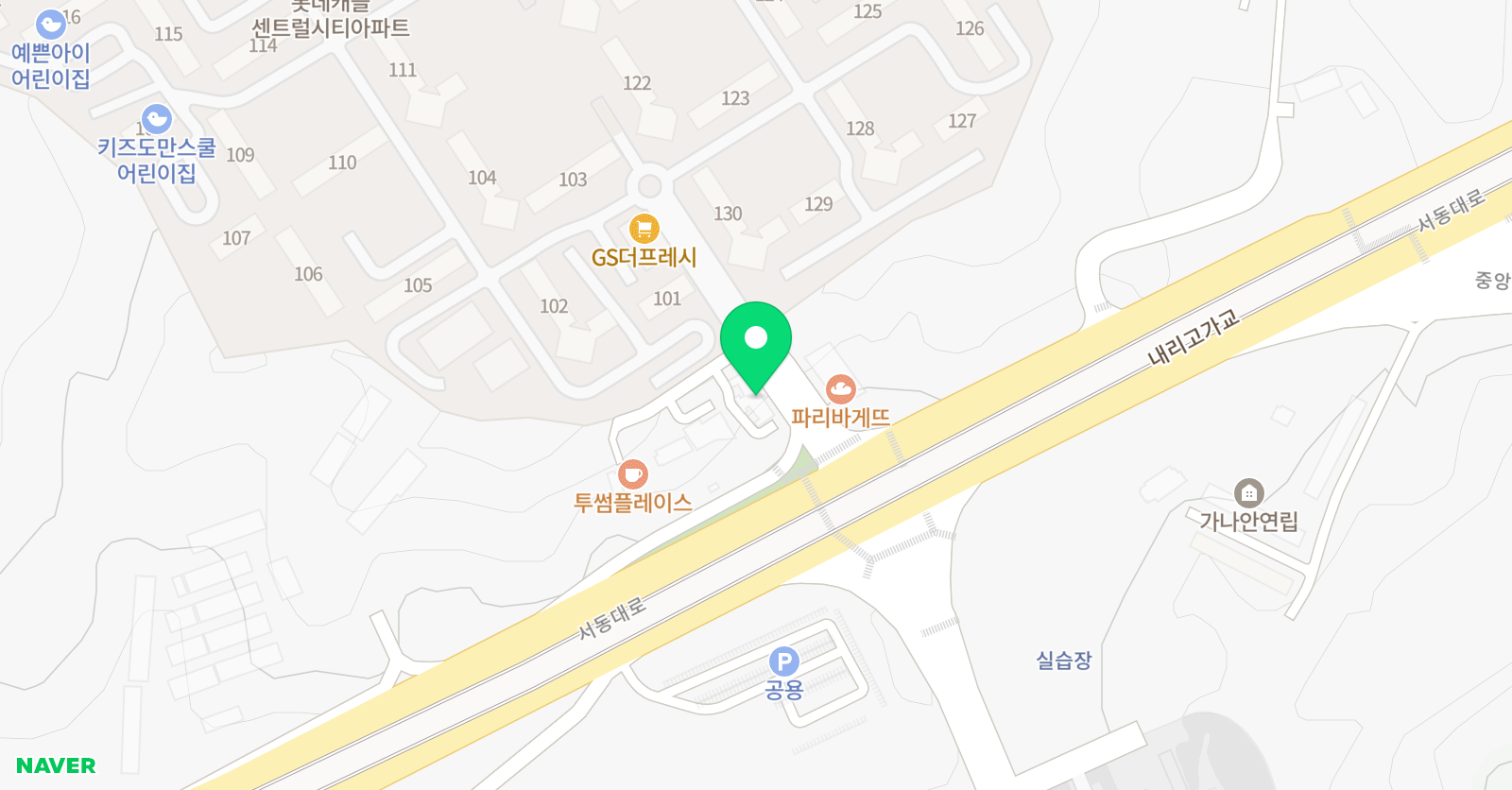 엠베스트SE 삼성영어 빨간펜수학의달인 어울학원 위치