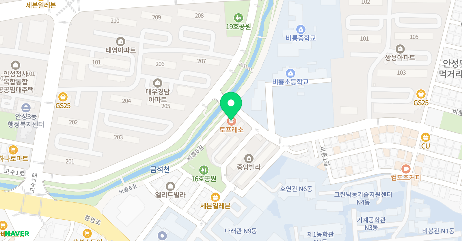 빨간펜 수학의달인 안성비룡초점 위치