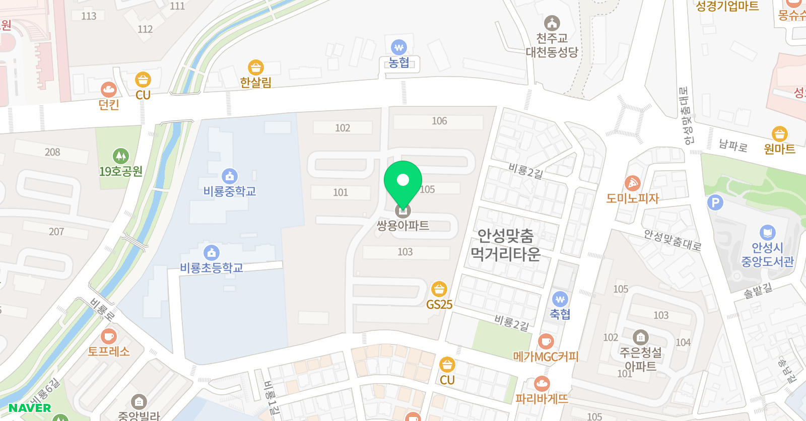 미술세계 미술학원 위치