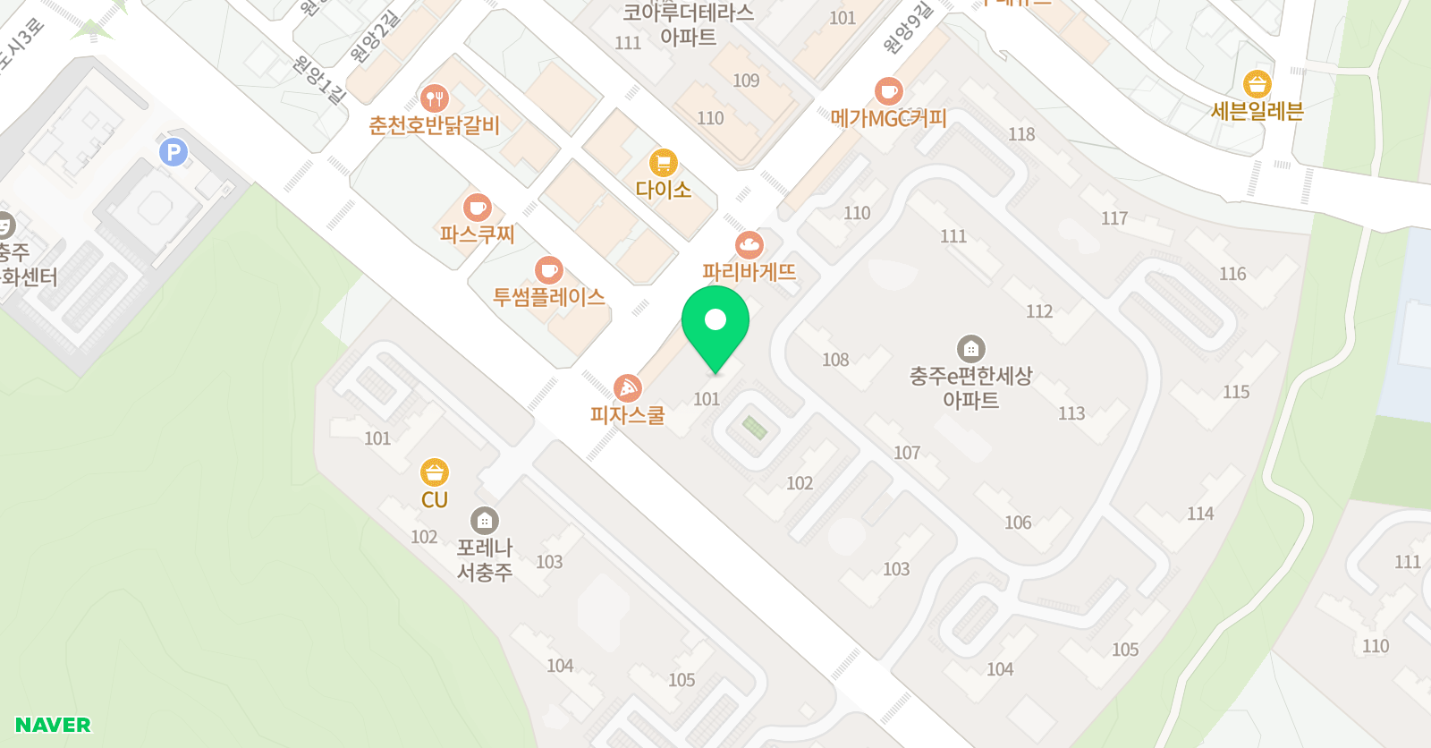 기탄 사고력교실 서충주뭇별점 위치