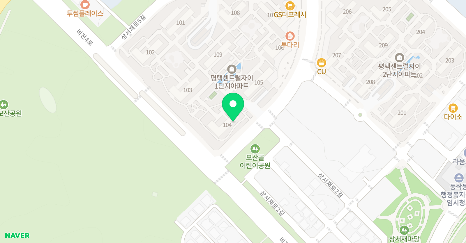 빨간펜수학의달인 수학 평택센트럴자이1단지점 위치