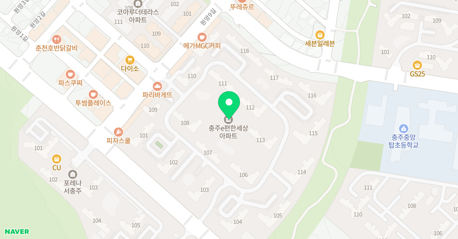아소비큐미르 해별학원 위치