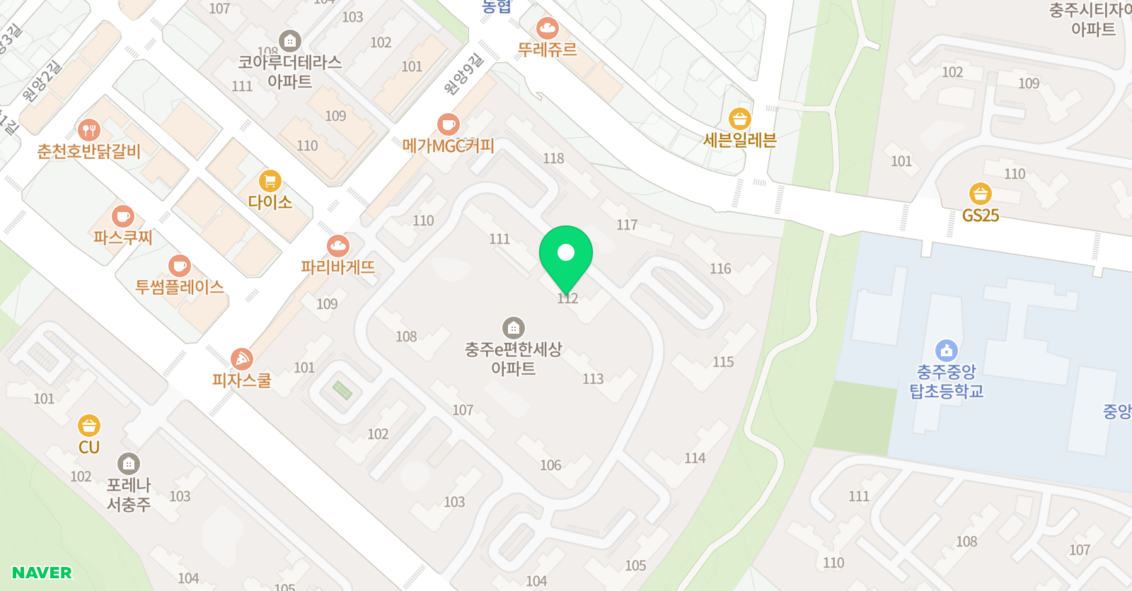 라하잉글리시 중앙탑초점 위치