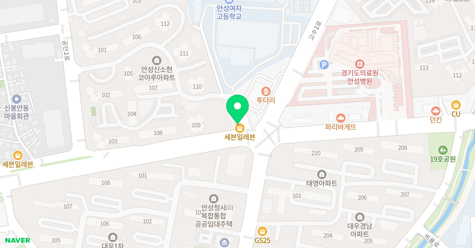 더채움 학원 위치