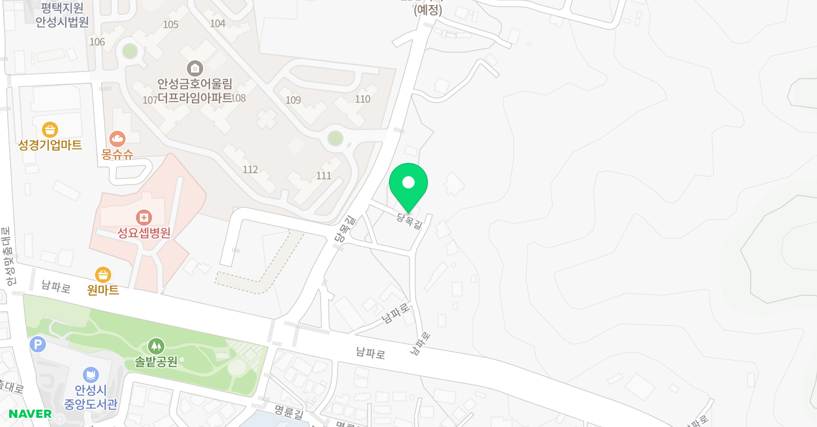 원더랜드 안성점 위치