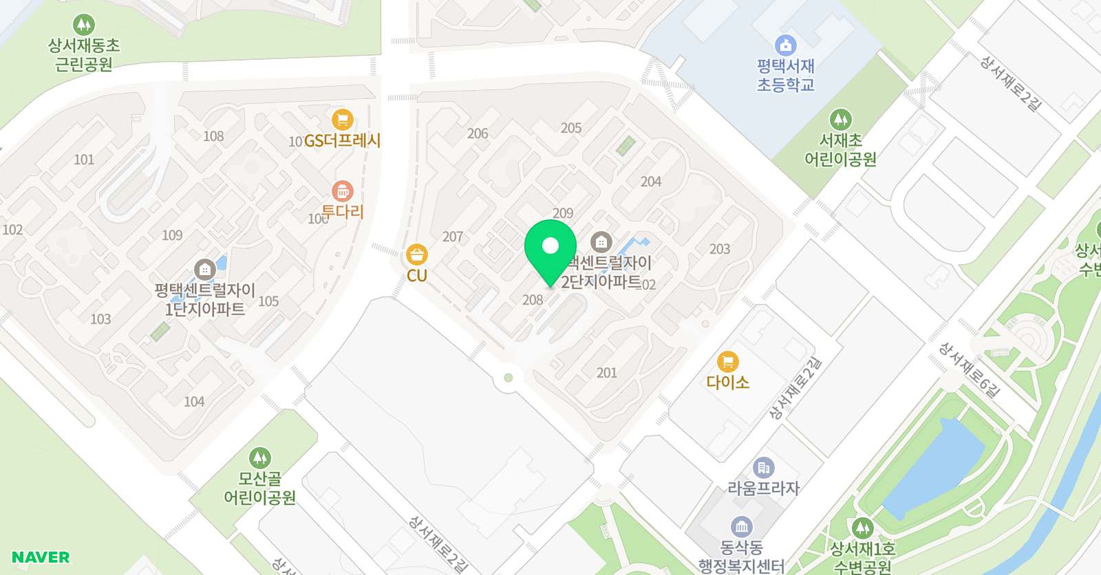 빨간펜 수학의달인 평택센트럴자이2단지점 위치