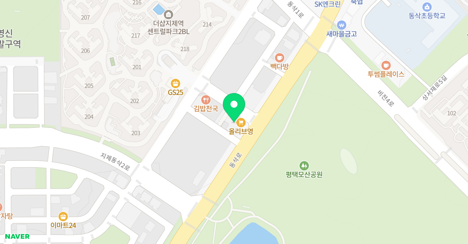 청운 수학전문학원 위치