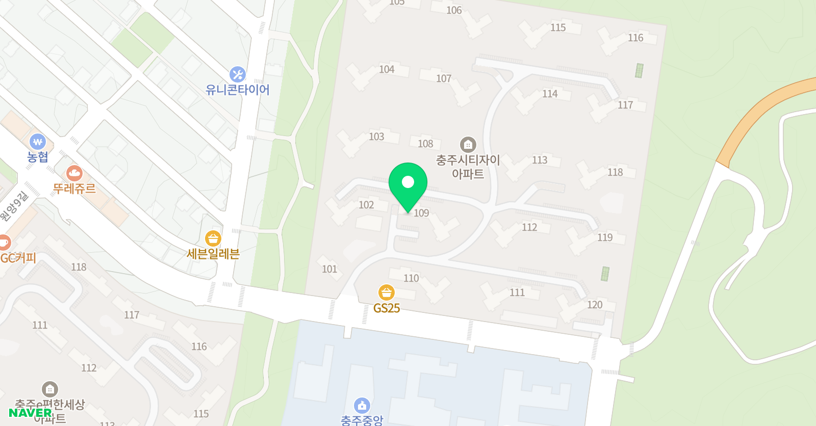 빨간펜 수학의달인 서충주자이점 위치