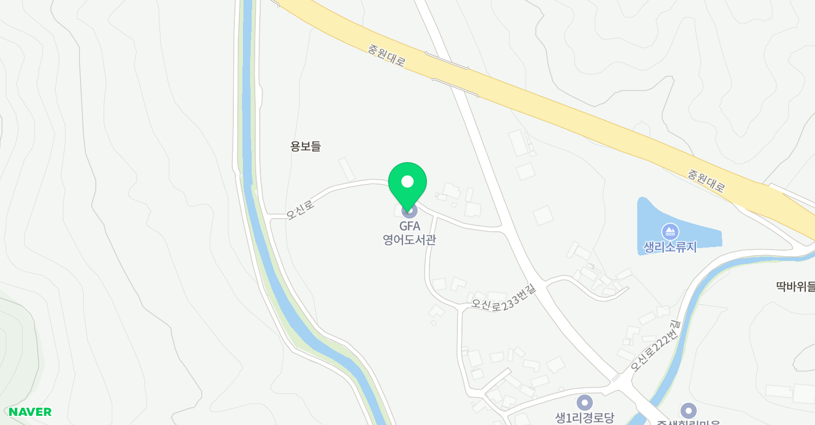 GFA 영어도서관 위치