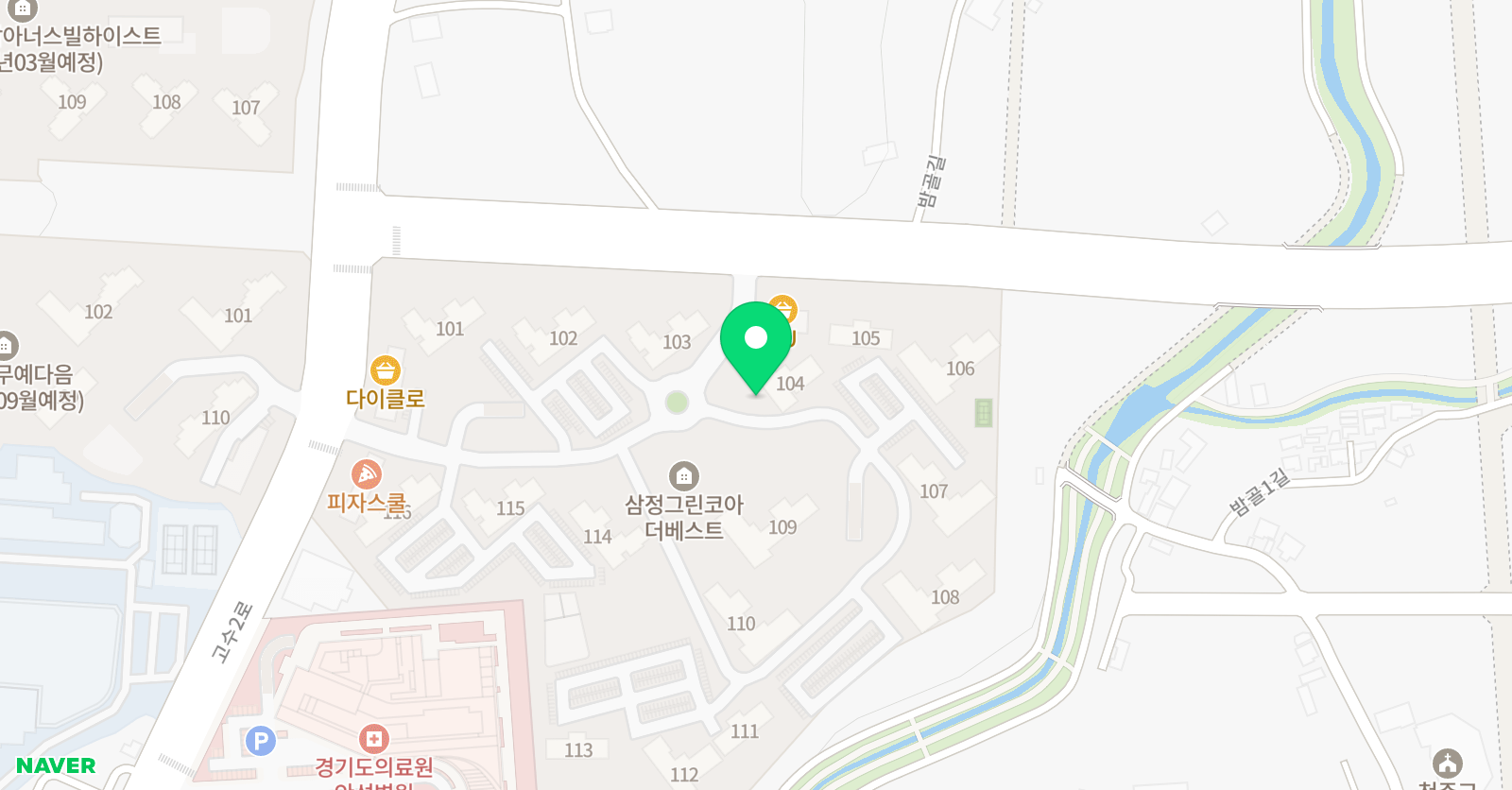 아소비 안성삼정그린코아점 위치
