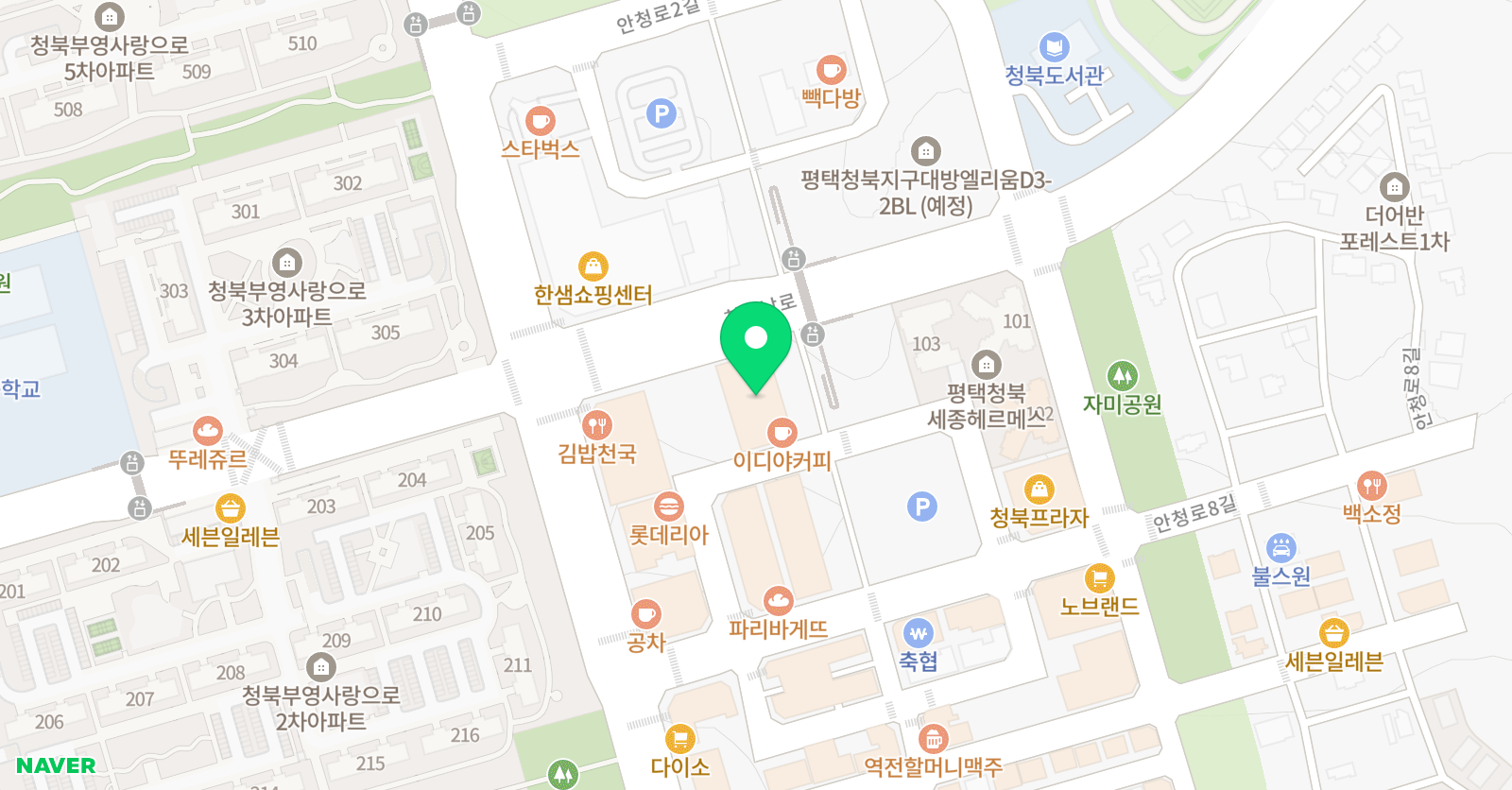 뮤직가든 음악학원 위치