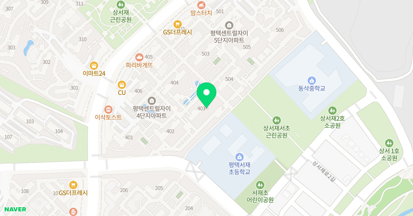 삼성영어셀레나 학습관 서재초 위치