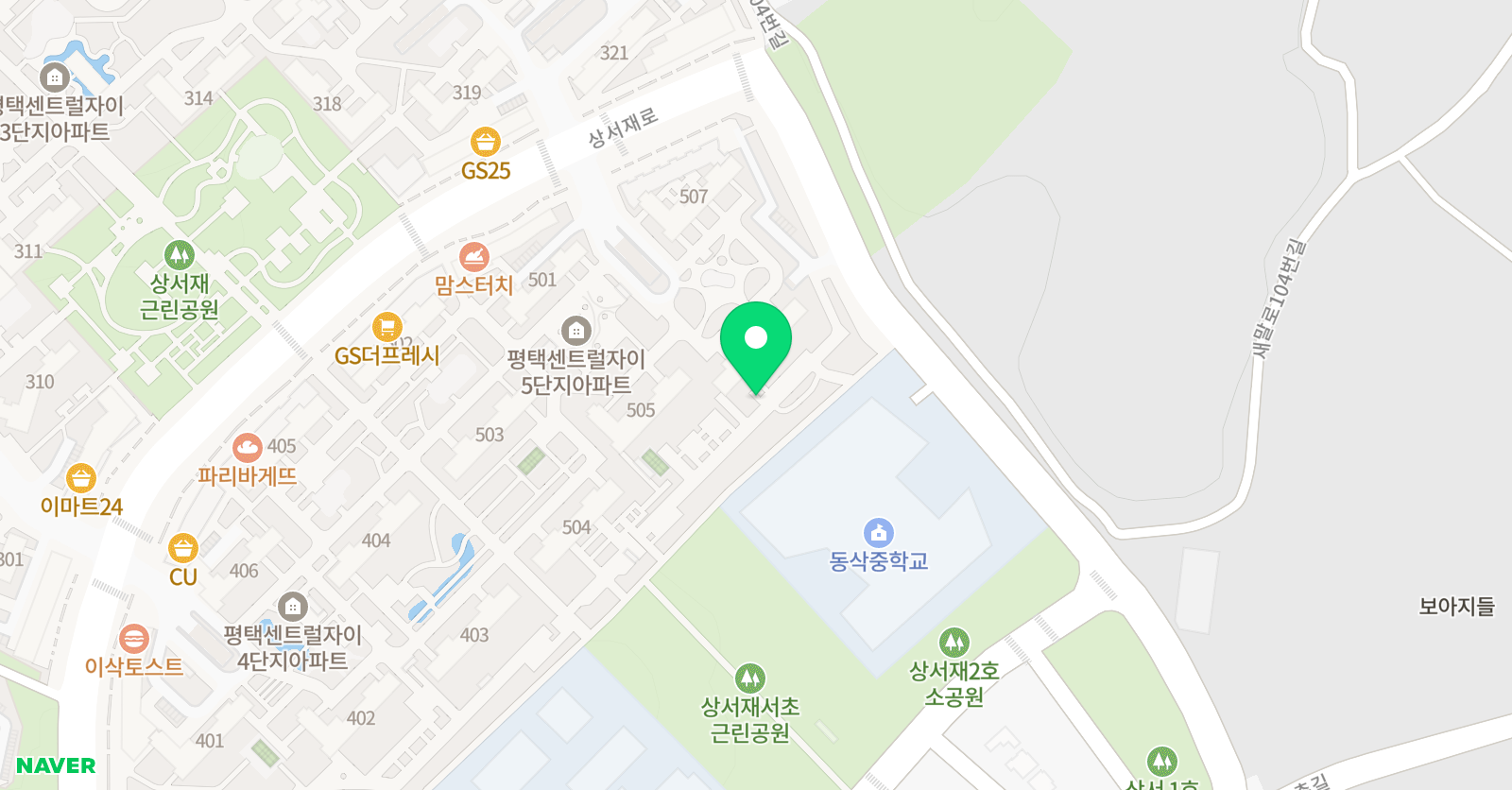 YBM 잉글루 서재캠퍼스 위치