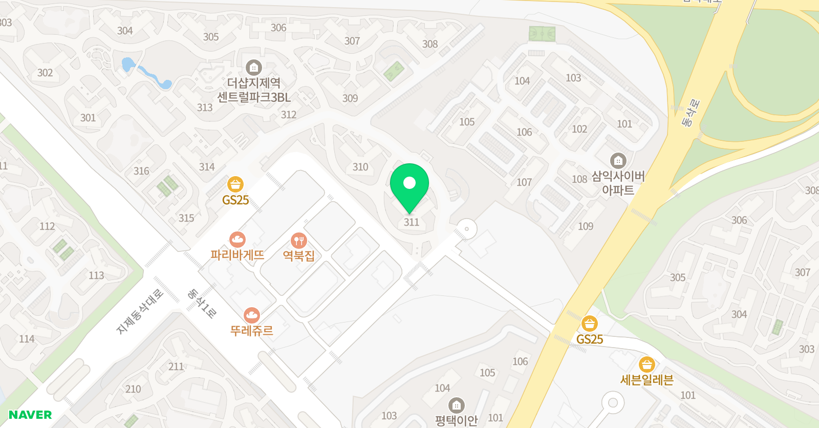 스마트해법 수학 지제더샵 위치