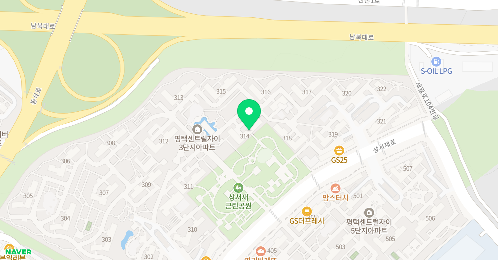 푸르넷 공부방 센트럴자이시나브로점 위치