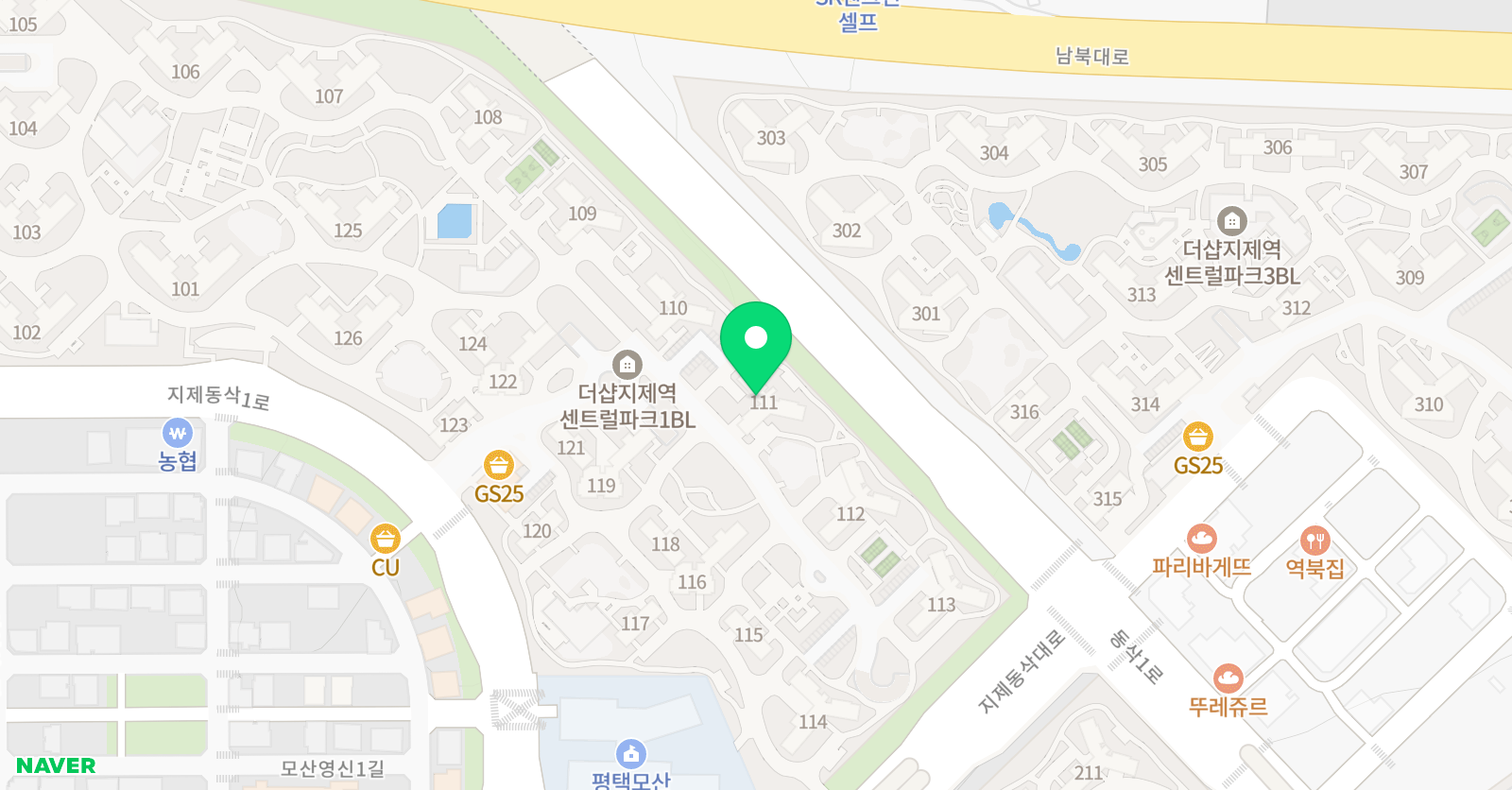 빨간펜 수학의달인 동삭더샵1단지점 위치