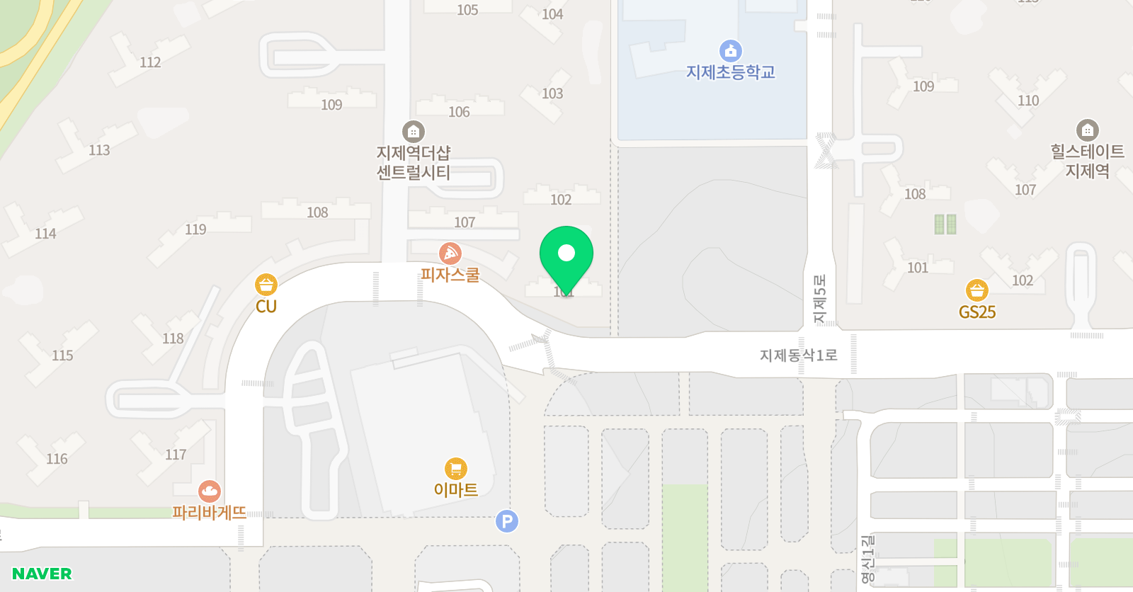 스마트해법영어 평택지제더샵센트럴시티점 위치
