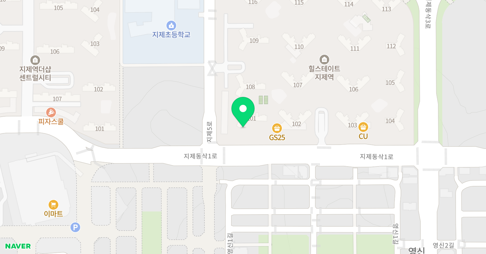 히트 태권도장 지제본관 위치